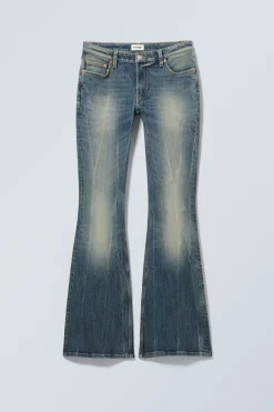 Weekday FLAME LOW RISE SLIM FLARED LEG JEANS gasoline blue medium blue New