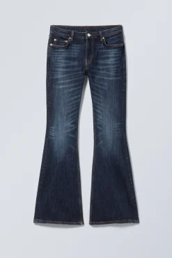 Weekday FLAME LOW RISE SLIM FLARED LEG JEANS vein blue dark blue Hot