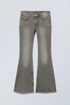 Weekday FLAME LOW RISE SLIM FLARED LEG JEANS canyon grey medium grey Best