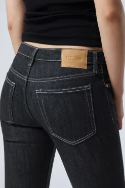 Weekday FLAME LOW RISE SLIM FLARED LEG JEANS black rinse black New