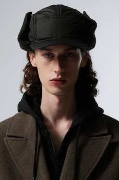 Weekday FLAP CAP black Flash Sale