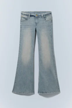 Weekday FLARE LOW WAIST FLARED SKINNY JEANS grime blue Cheap