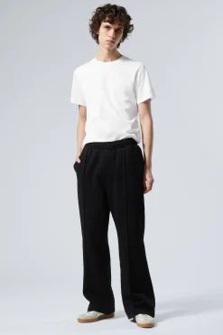 Weekday FLARED LOOSE FIT SWEATPANTS black Cheap