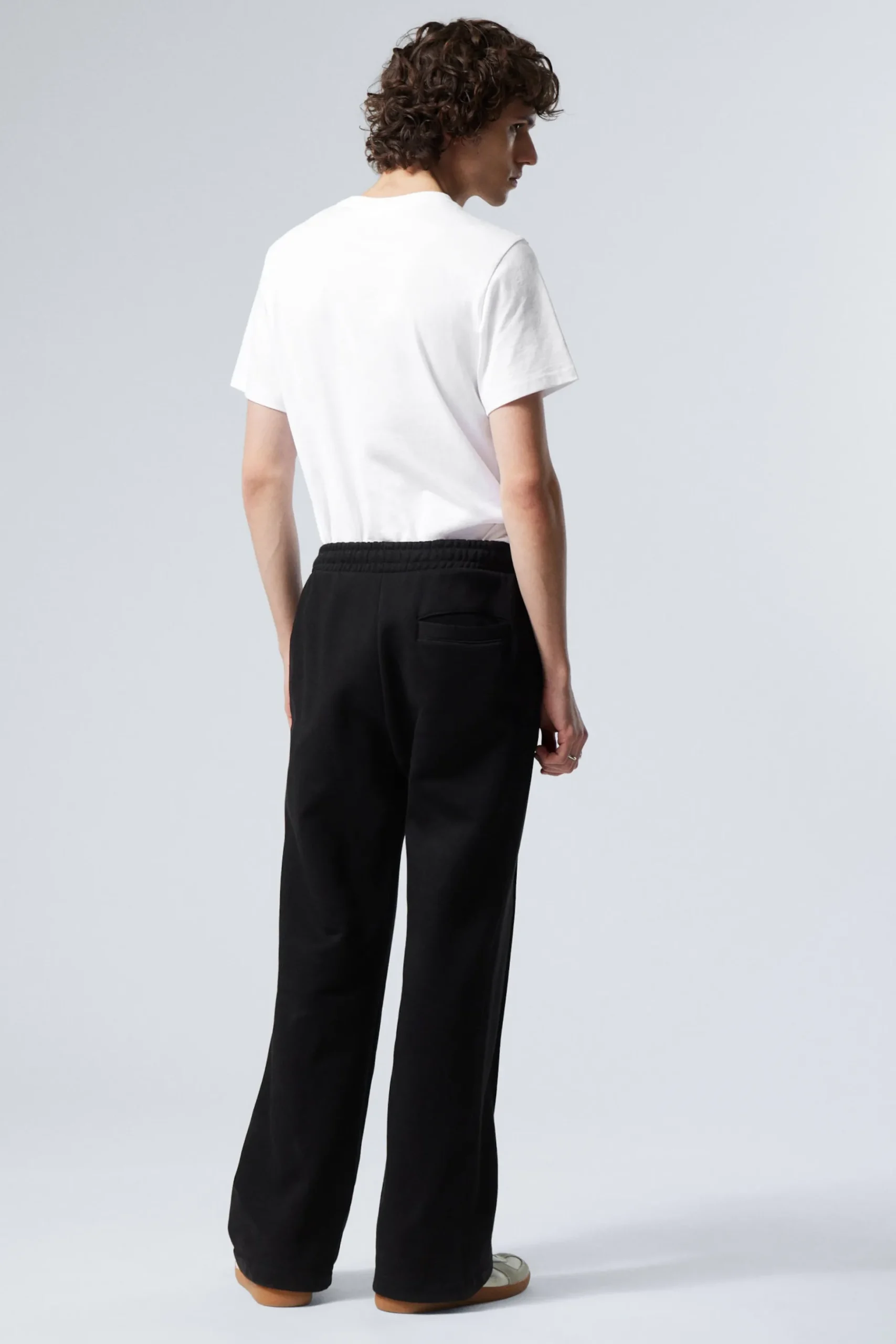 Weekday FLARED LOOSE FIT SWEATPANTS black Cheap