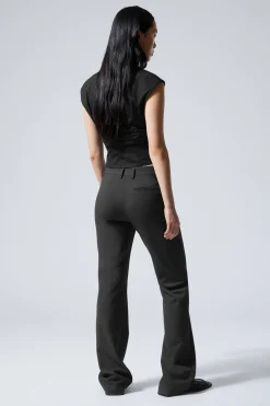 Weekday FLARED SUITING TROUSERS dark grey Discount