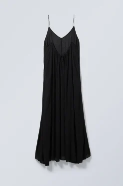 Weekday FLOWY MAXI DRESS black Best