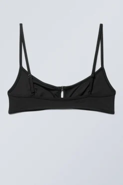 Weekday FRONT BUCKLE BIKINI TOP black New