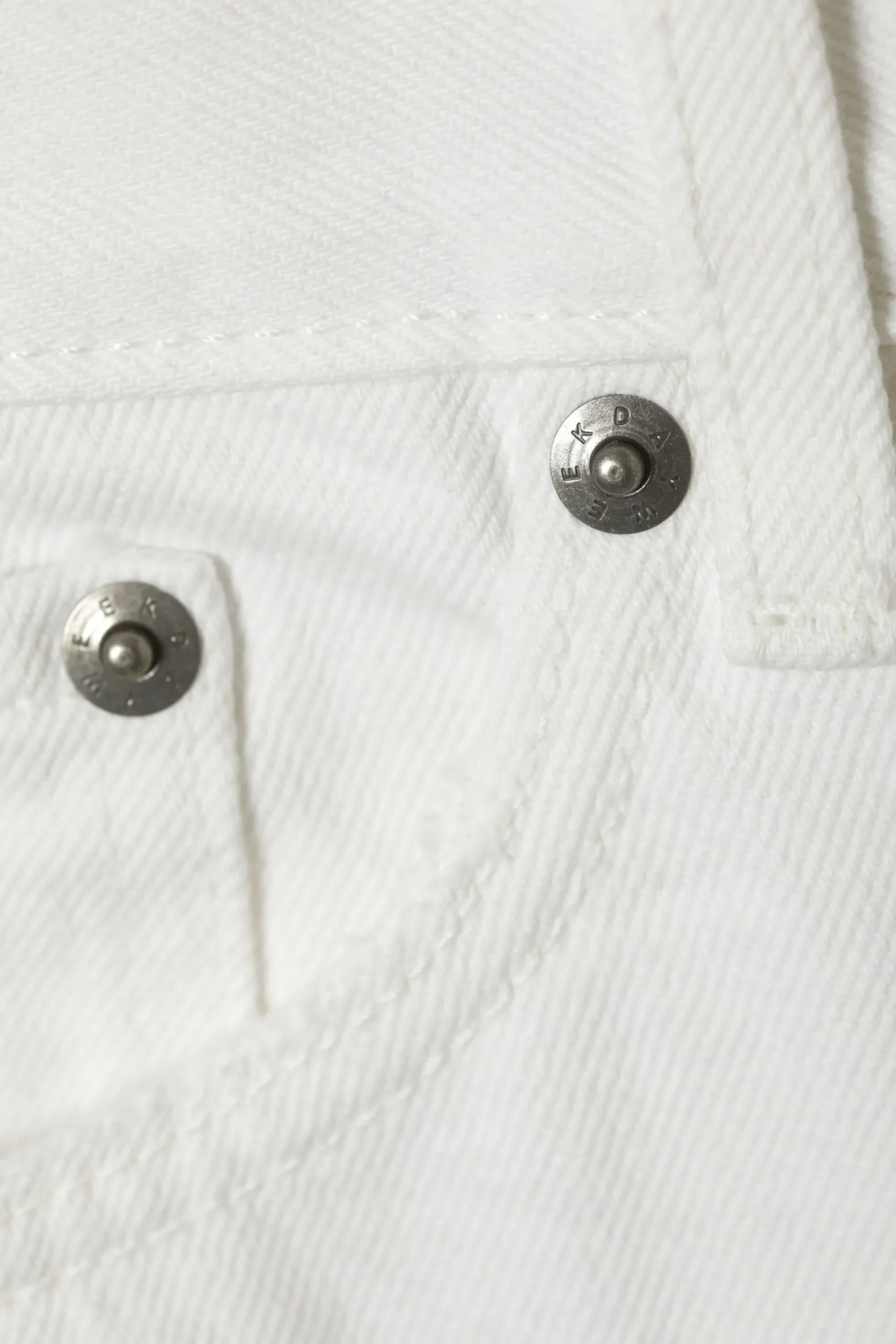 Weekday GALAXY DENIM SHORTS white Outlet