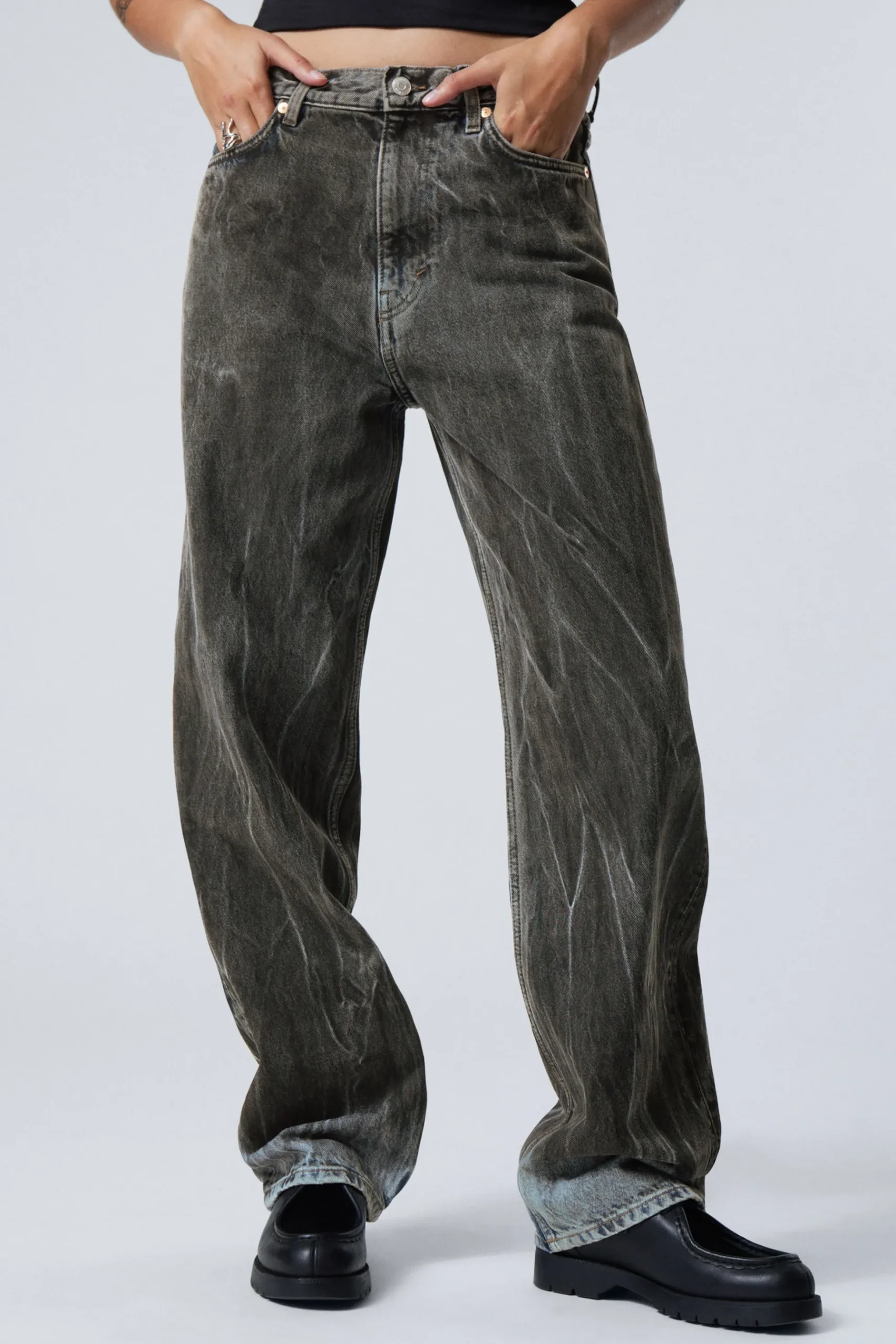 Weekday GALAXY LOOSE STRAIGHT JEANS odd blue Clearance