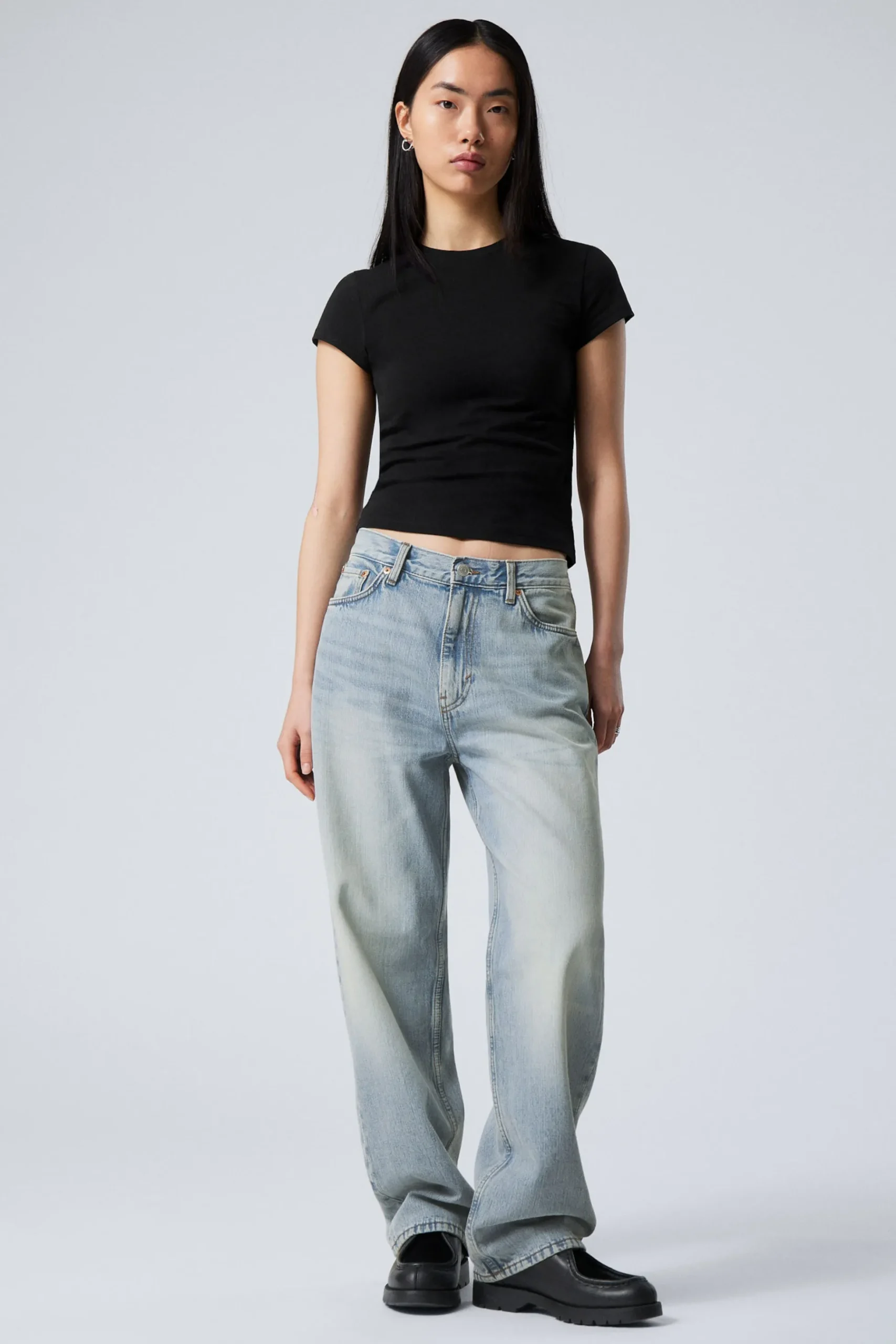 Weekday GALAXY LOOSE STRAIGHT LEG JEANS aeon blue light blue Best Sale