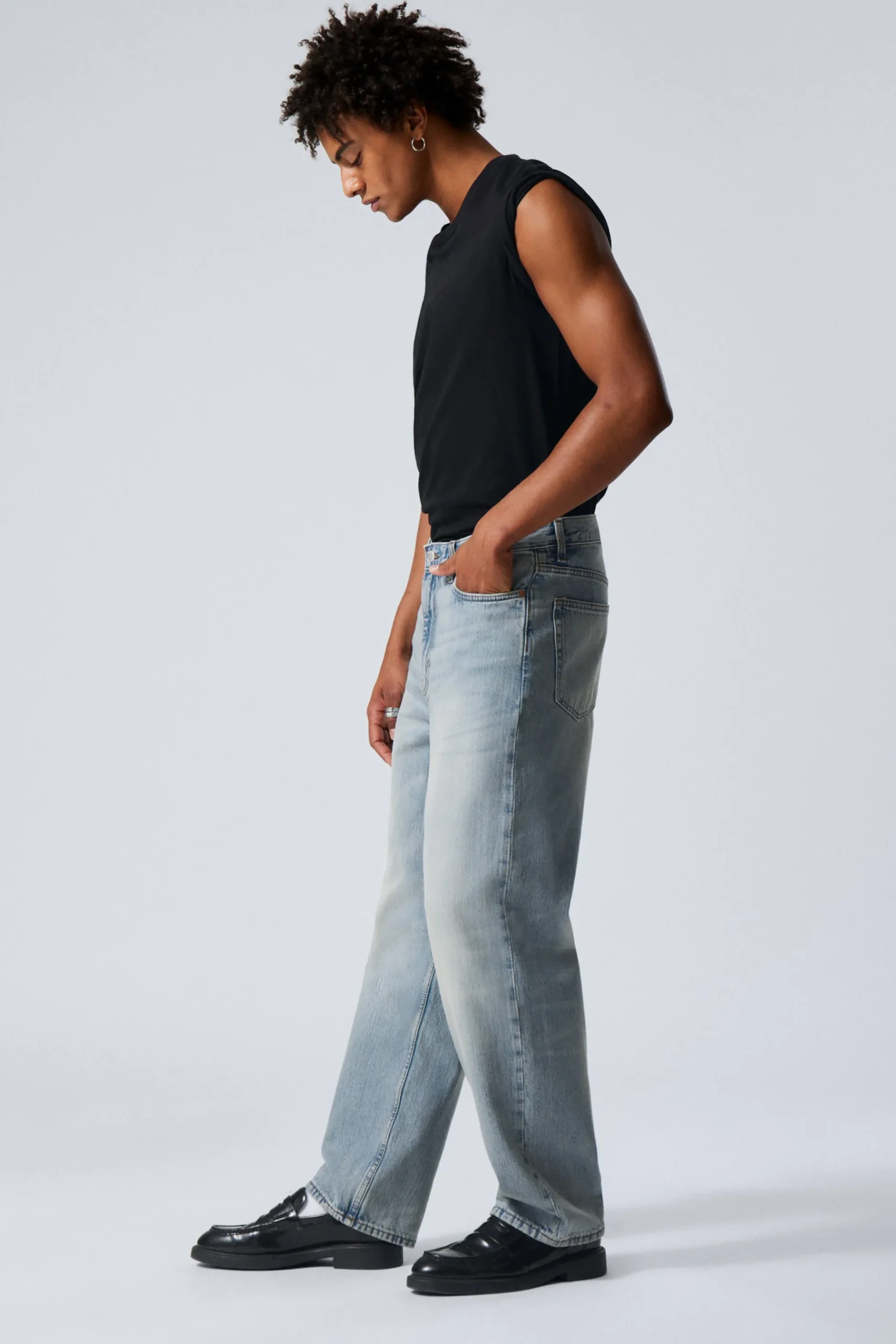 Weekday GALAXY LOOSE STRAIGHT LEG JEANS aeon blue light blue Best Sale