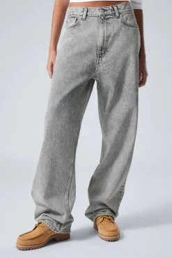 Weekday GALAXY LOOSE STRAIGHT LEG JEANS monolith grey light grey Flash Sale