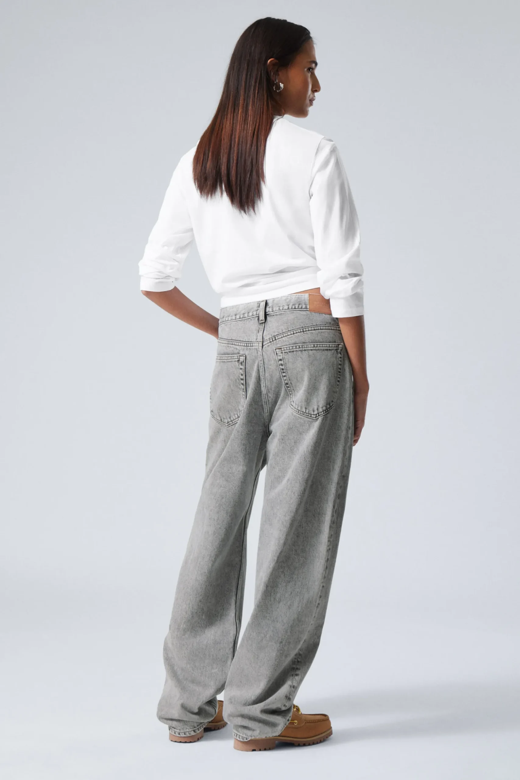Weekday GALAXY LOOSE STRAIGHT LEG JEANS monolith grey light grey Flash Sale