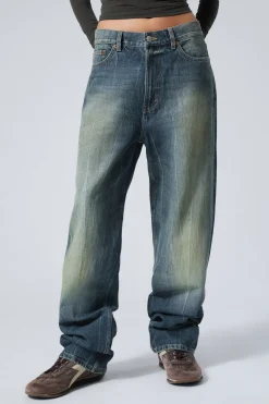 Weekday GALAXY LOOSE STRAIGHT LEG JEANS gasoline blue medium blue Discount