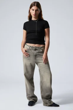 Weekday GALAXY LOOSE STRAIGHT LEG JEANS canyon grey medium grey Online