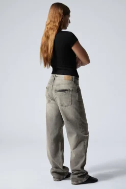 Weekday GALAXY LOOSE STRAIGHT LEG JEANS canyon grey medium grey Online