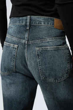 Weekday GALAXY LOOSE STRAIGHT LEG JEANS moss blue Discount