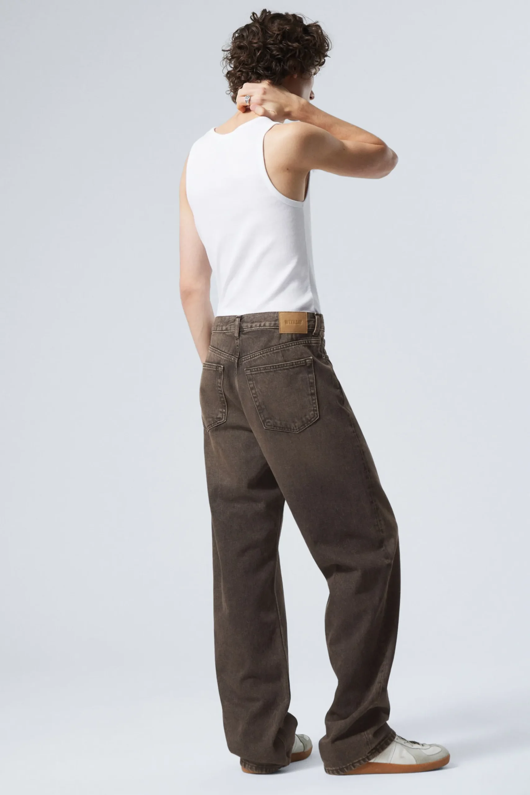 Weekday GALAXY LOOSE STRAIGHT LEG JEANS washed brown Flash Sale