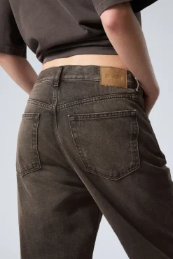 Weekday GALAXY LOOSE STRAIGHT LEG JEANS washed brown Flash Sale