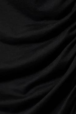 Weekday GATHERED MINI LONG SLEEVE DRESS black Store