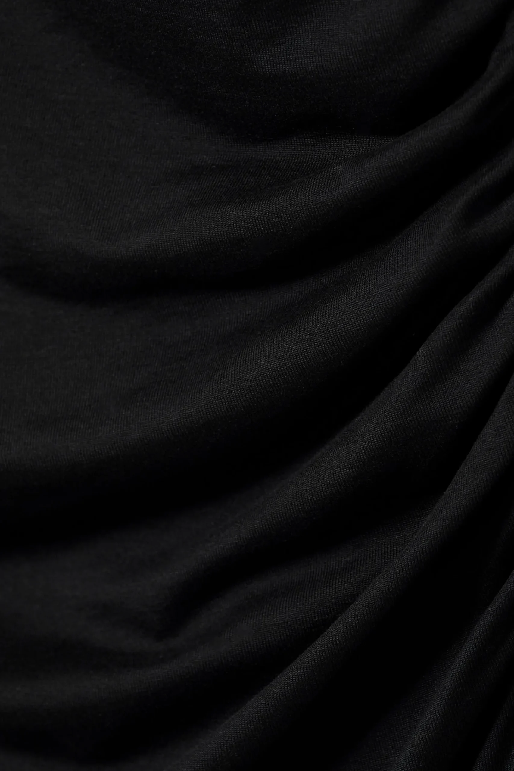 Weekday GATHERED MINI LONG SLEEVE DRESS black Store
