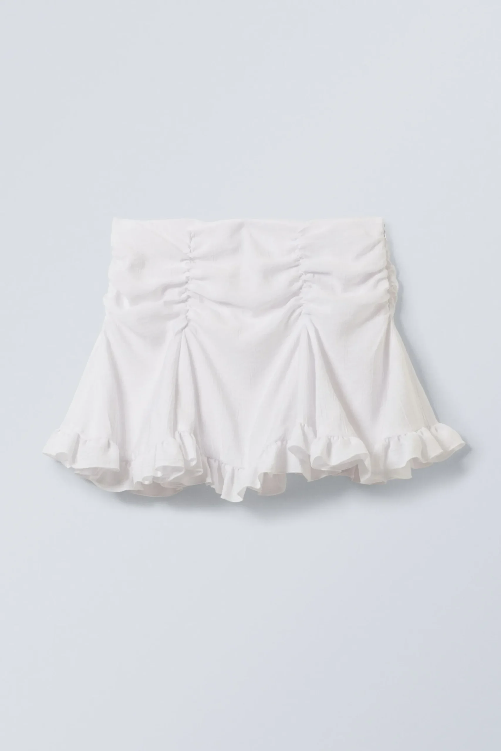 Weekday GATHERED MINI SKIRT white Sale