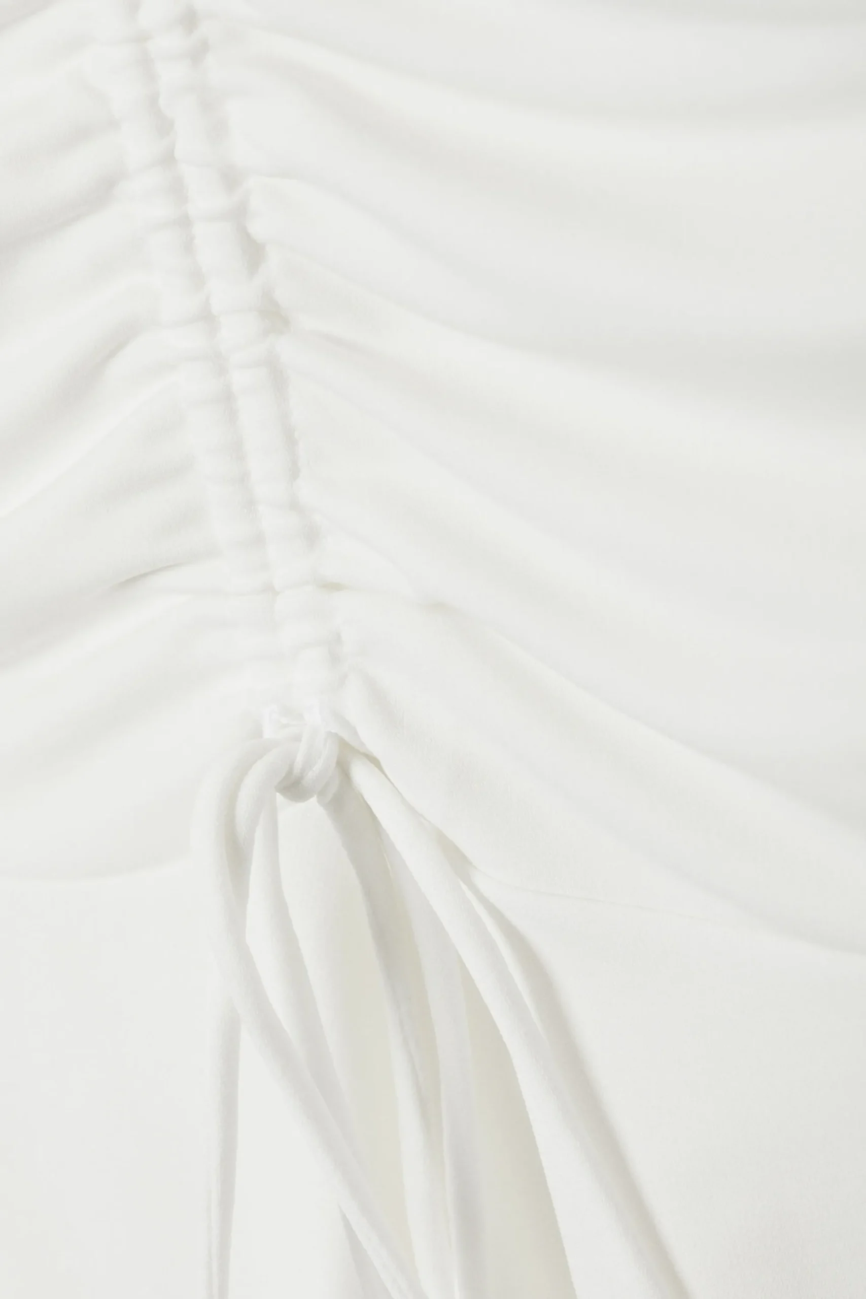 Weekday GATHERED MINI SKIRT white Shop