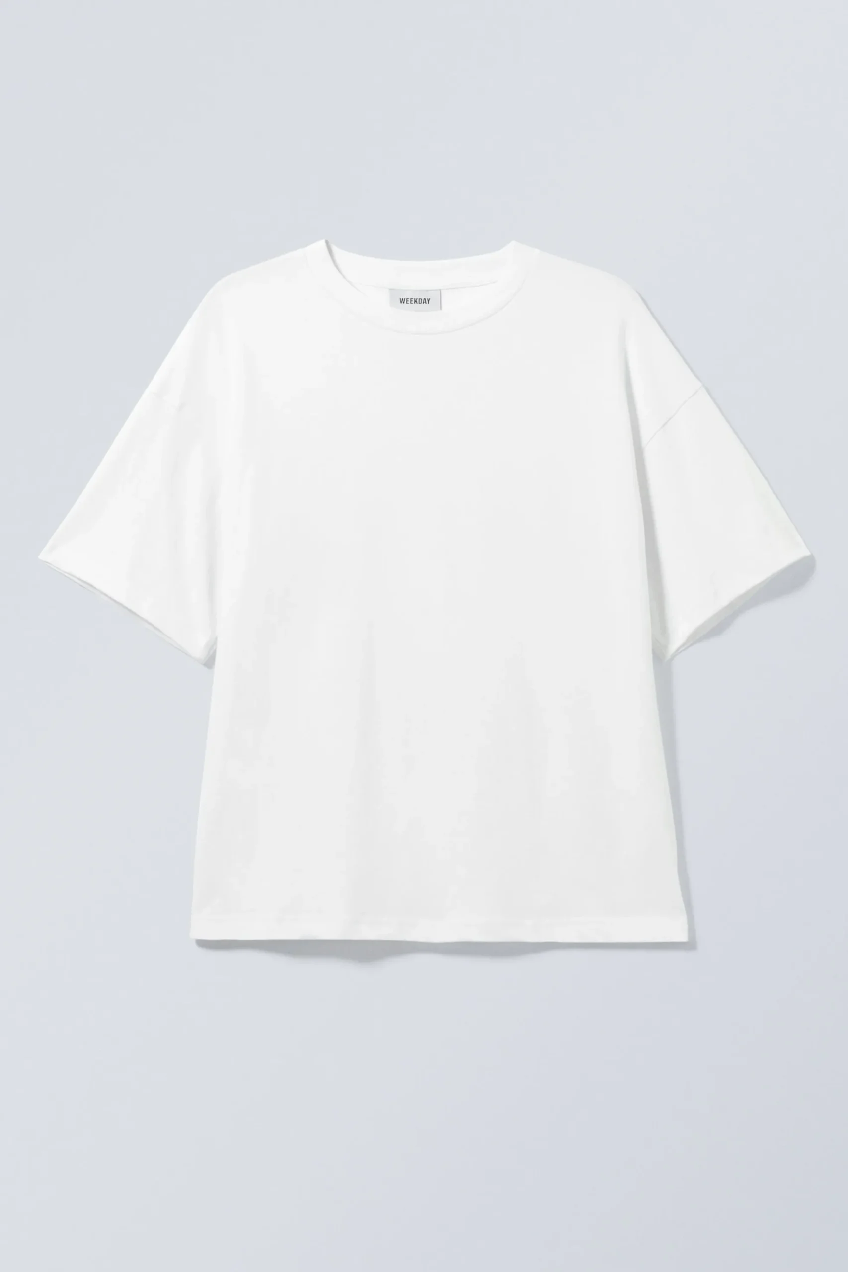 Weekday GREAT BOXY HEAVYWEIGHT T-SHIRT white Clearance