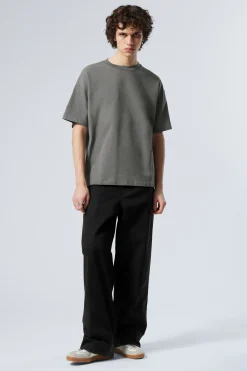 Weekday GREAT BOXY HEAVYWEIGHT T-SHIRT dark grey Best Sale
