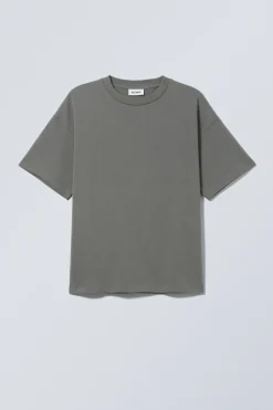 Weekday GREAT BOXY HEAVYWEIGHT T-SHIRT dark grey Best Sale