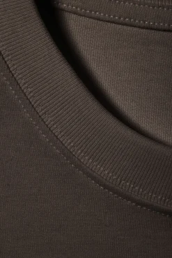 Weekday GREAT BOXY LONG SLEEVE T-SHIRT dark mole Store