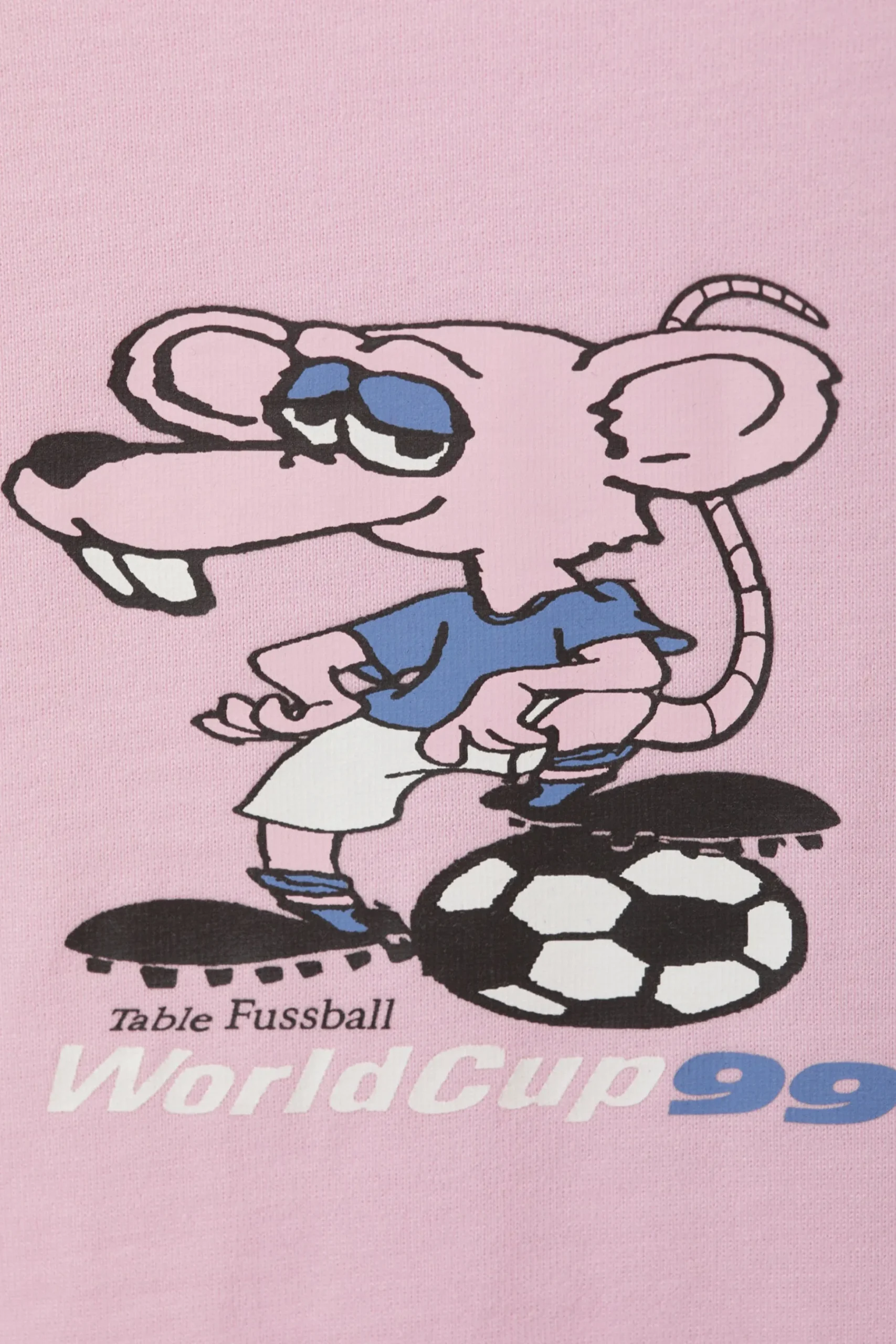 Weekday GREAT BOXY PRINTED GRAPHIC TEE light pink fussball mascot Cheap