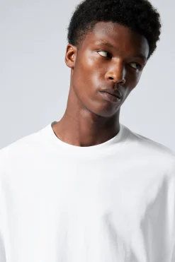Weekday GREAT HEAVYWEIGHT T-SHIRT white light Best