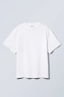 Weekday GREAT HEAVYWEIGHT T-SHIRT white light Best