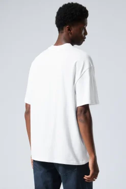Weekday GREAT HEAVYWEIGHT T-SHIRT white light Best