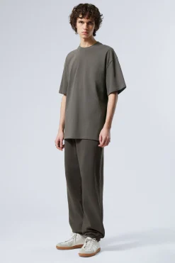 Weekday GREAT HEAVYWEIGHT T-SHIRT darkest grey Outlet