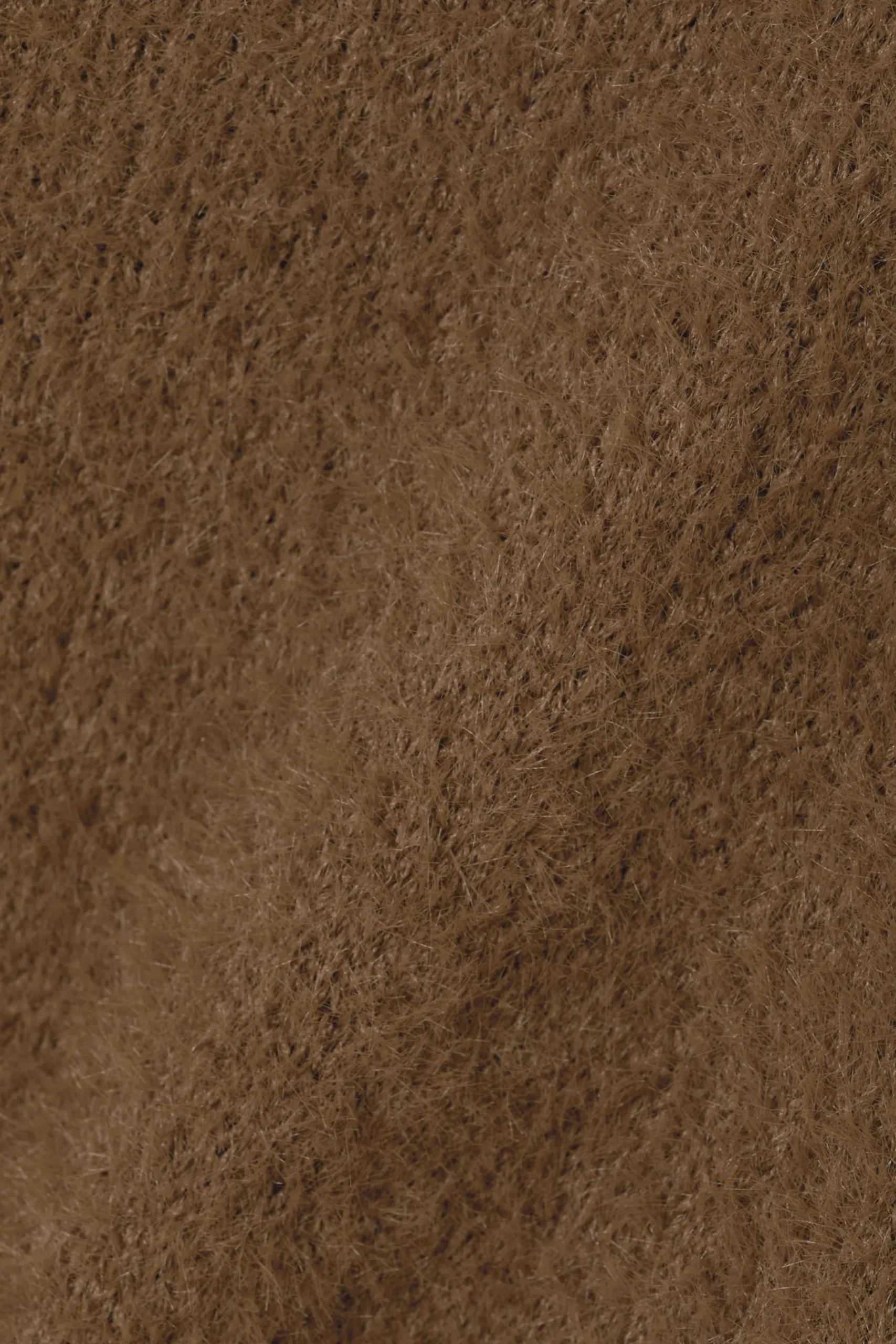 Weekday HAIRY MOCK NECK SWEATER brown Outlet