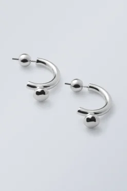 Weekday HALF-HOOP EARRINGS silver Outlet