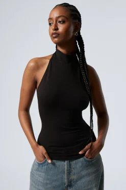 Weekday HALTER TANK TOP black Flash Sale