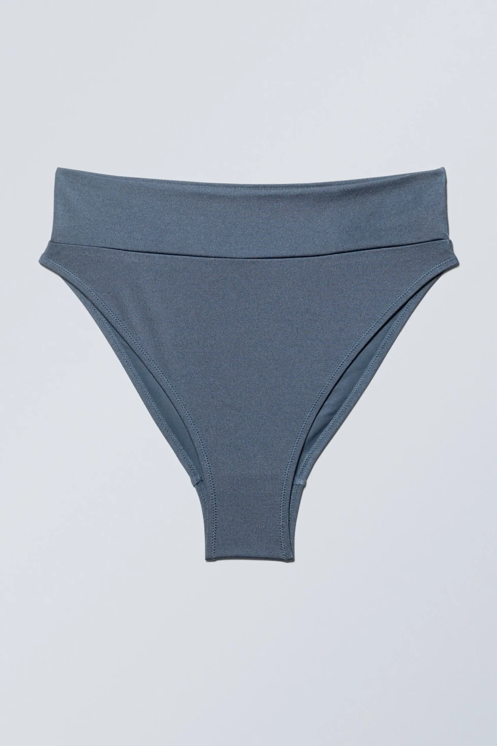 Weekday HEAT HIGH WAIST BIKINI BOTTOMS blue shimmer Flash Sale