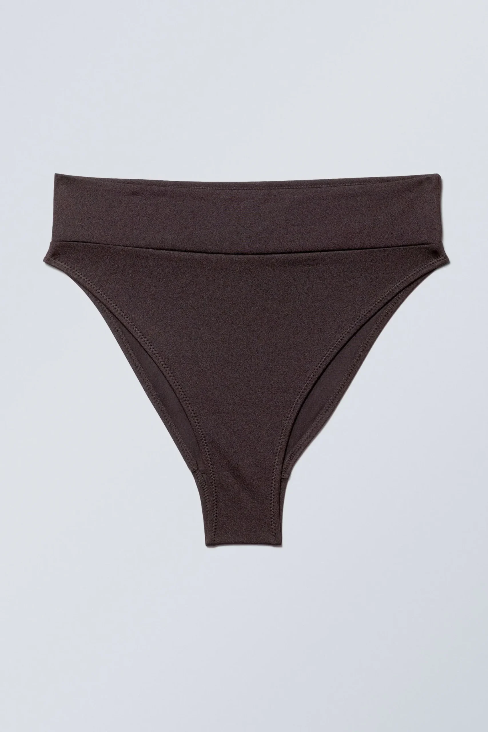 Weekday HEAT HIGH WAIST BIKINI BOTTOMS dark brown Shop
