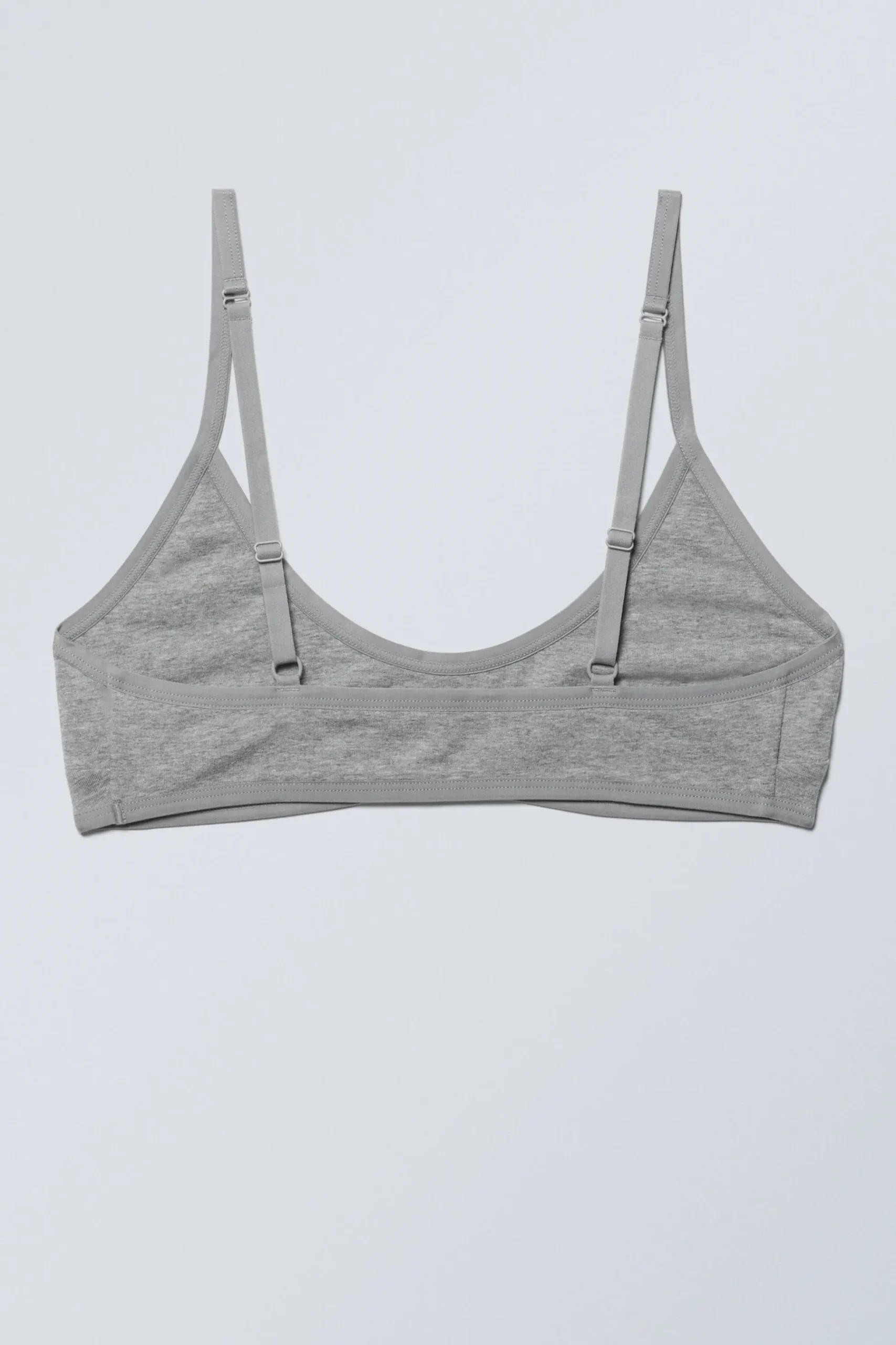Weekday INEZ SCOOPED COTTON BRALETTE grey melange Cheap