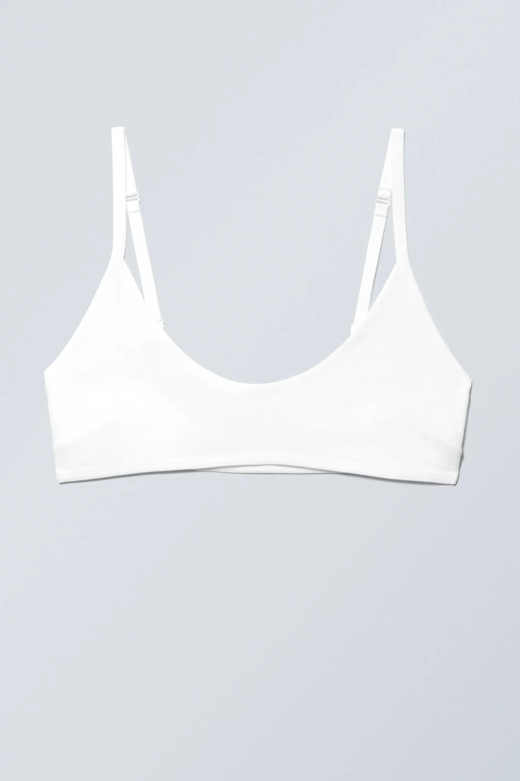 Weekday INEZ SCOOPED COTTON BRALETTE white Best
