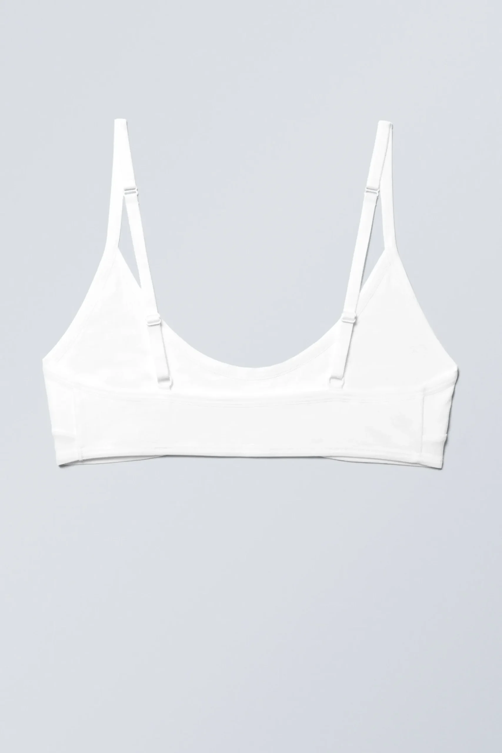 Weekday INEZ SCOOPED COTTON BRALETTE white Best