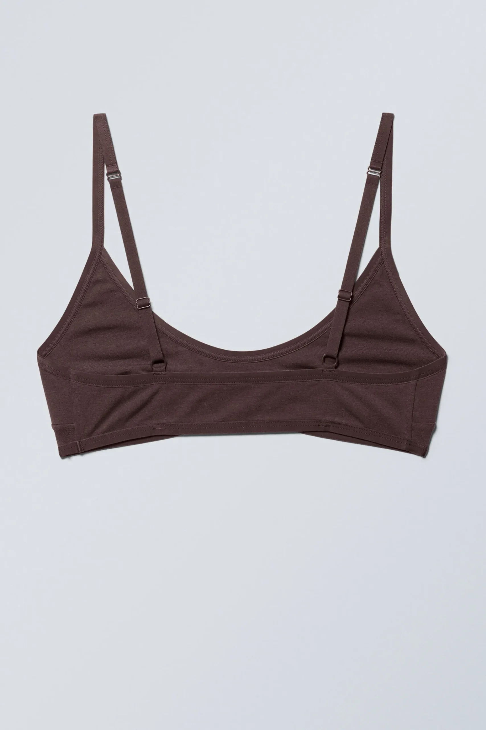 Weekday INEZ SCOOPED COTTON BRALETTE dark plum Discount