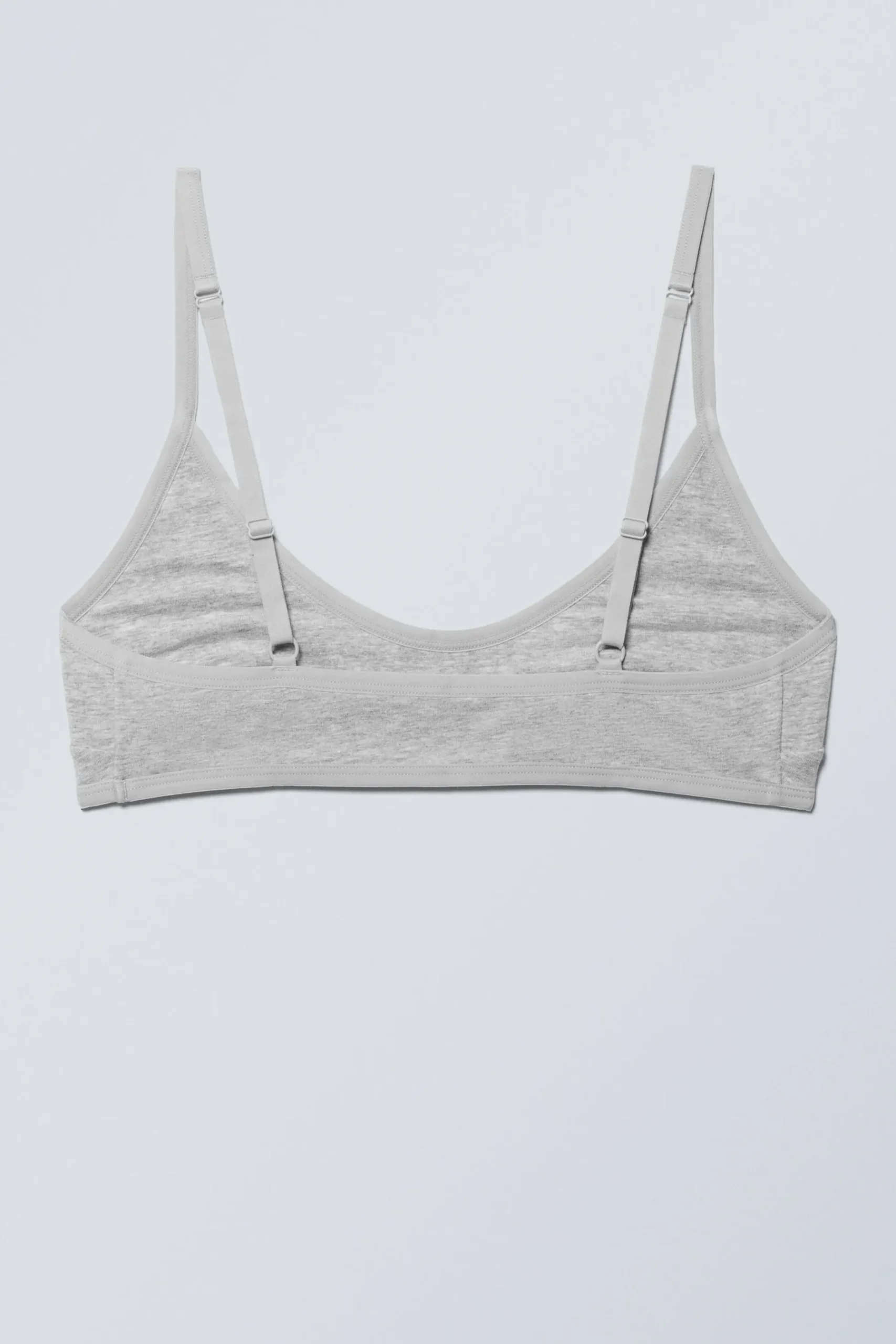 Weekday INEZ SCOOPED COTTON BRALETTE grey melange Fashion