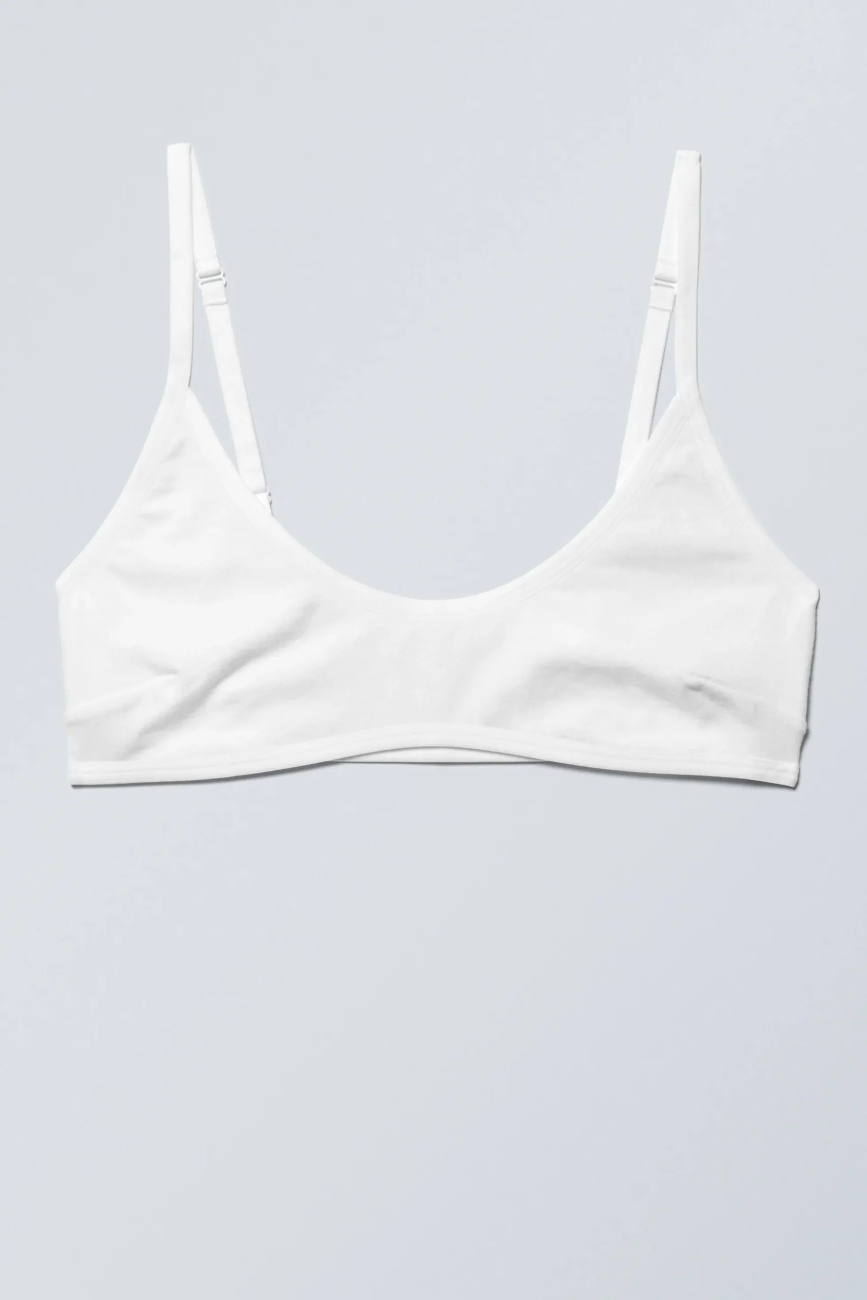 Weekday INEZ SCOOPED COTTON BRALETTE white Best