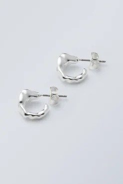 Weekday IRREGULAR MINI HOOP EARRINGS silver Best