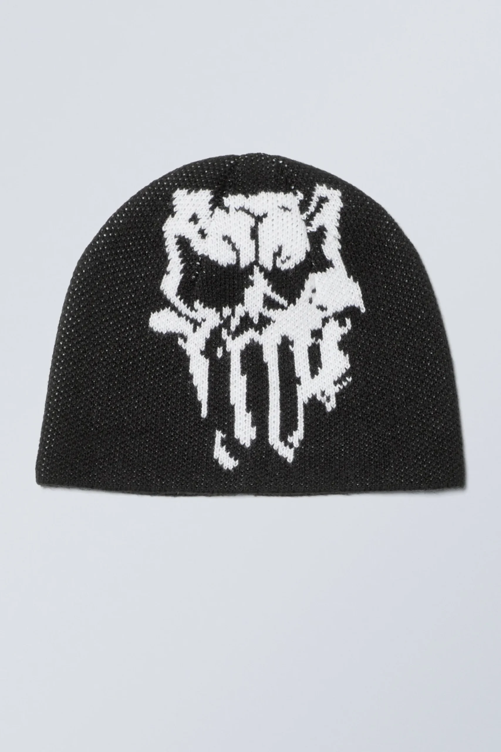 Weekday JACQUARD-KNIT BEANIE black Flash Sale