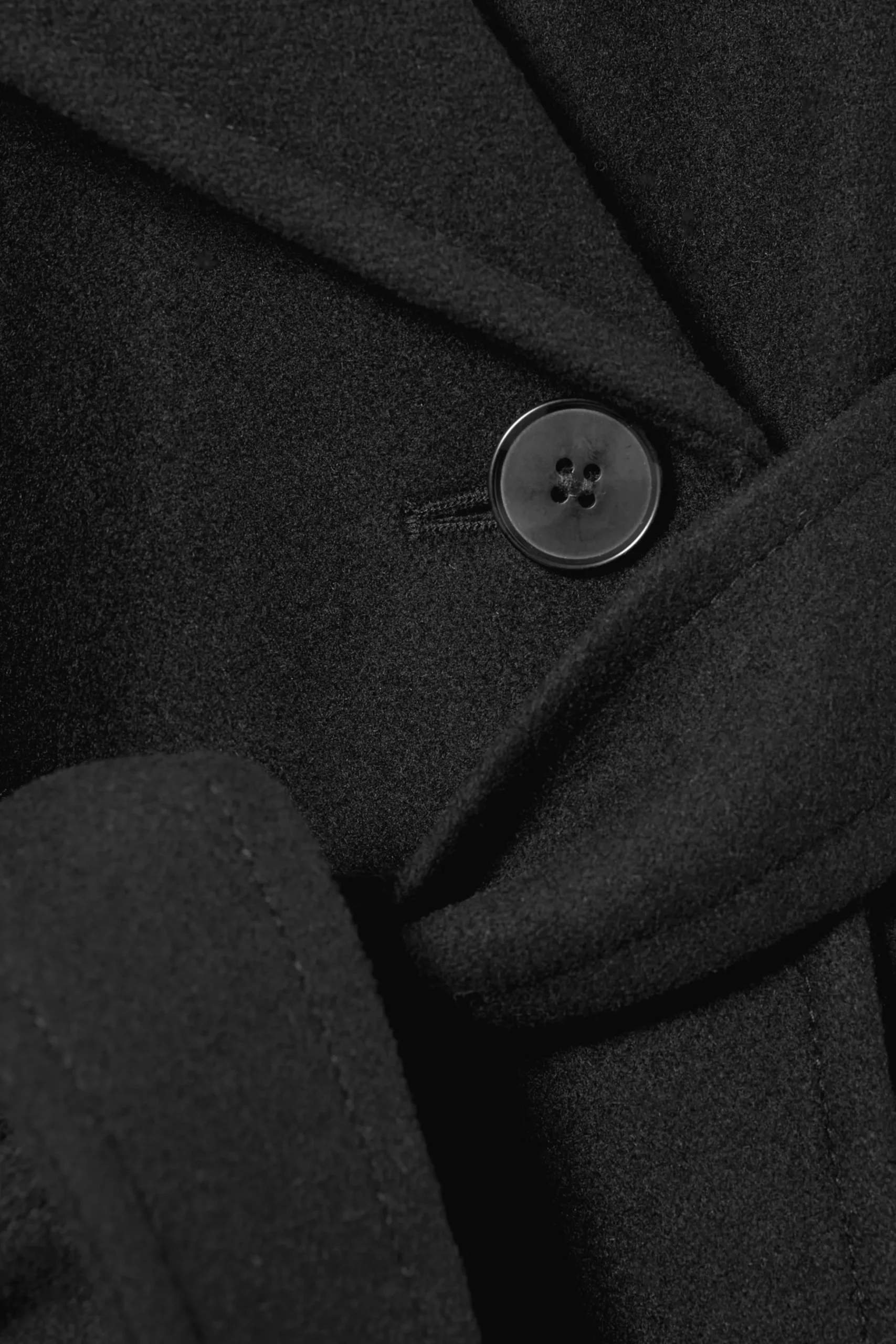 Weekday KIA OVERSIZED WOOL BLEND COAT black Hot